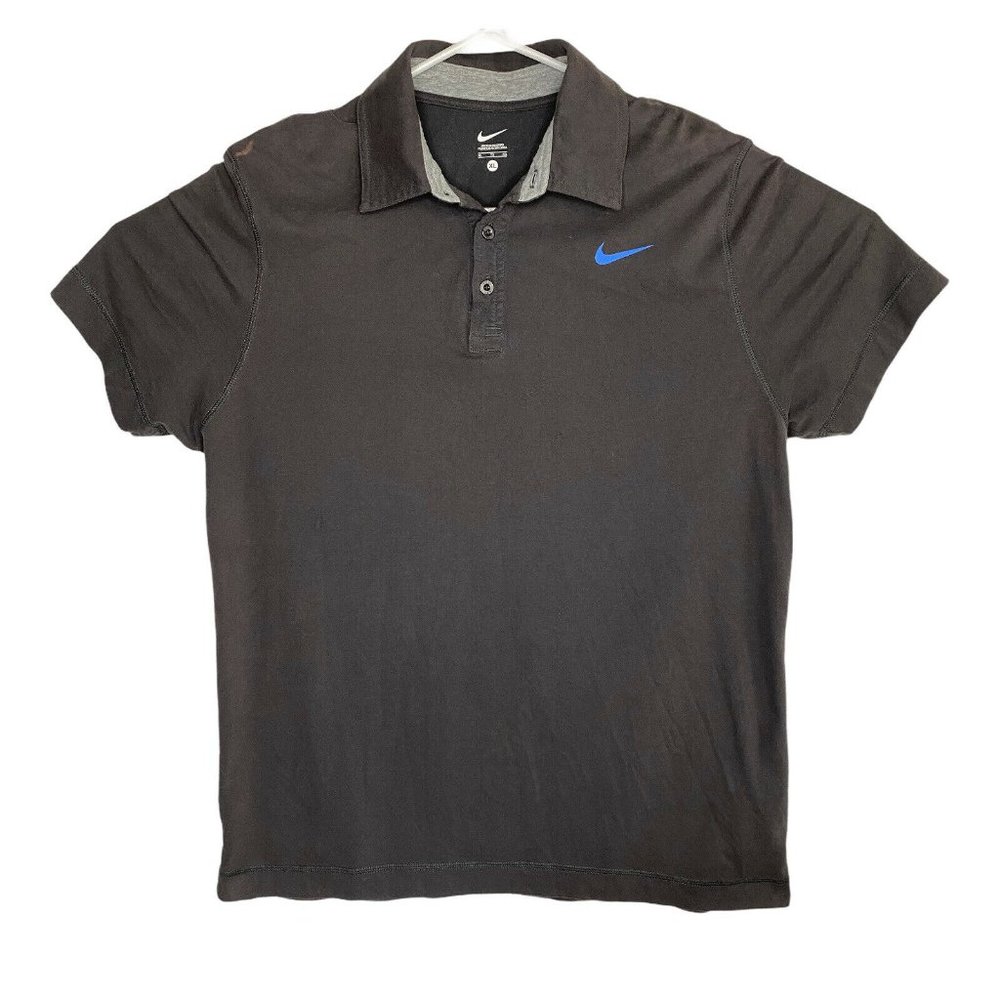 Nike Mens XL Collared Shirt 3 Button Flat Collar